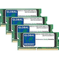 64GB (4 x 16GB) DDR4 2666MHz PC4-21300 260-PIN SODIMM MEMORY RAM KIT FOR 27" RETINA 5K IMAC (2019/2020)