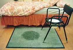 Days Washable Mat, Commode Mat, Waterproof, Green