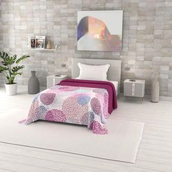 Italian Bed Linen Made in Italy Fantasy Couette d’été imprimé, Soffioni, 1 Place 170x270cm