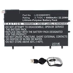 amsahr LIS3096ERPC-05 Replacement Battery for SONY LIS3096ERPC, SONY SGP321, SO-03E, Xperia Tablet Z - Includes Mini Optical Mouse ()