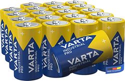 Varta Pilhas C Baby, embalagem de 20, Industrial Pro, baterias alcalinas, 1,5 V, embalagem de armazenamento, Made in Germany [Exclusivo na Amazon]