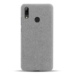 Suhctup Compatible con Motorola Moto One Power/P30 Note Funda de Tela Tejida de Color Sólido TPU Forrada Premium de Carcasa Moda Antideslizante Antigolpes Anti-arañazos Protección Caso（Gris Claro）