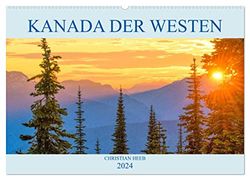 Kanada der Westen (Wandkalender 2024 DIN A2 quer), CALVENDO Monatskalender: Emotionale Bilder vom Westen Kanadas.