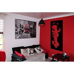 Tatoutex Stickers Gainsbourg - Violet, L 90cm x H 196cm