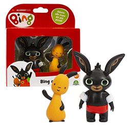 Giochi Preziosi Bing - Paire de Mini Personnages Bing avec accoudoirs et Costume et Flop saluant pour Les Mains des Tout-Petits, pour Les Enfants à partir de 18 Mois, BNG10W01