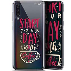 Caseink fodral för Samsung Galaxy A50 (6.4) gel HD [tryckt i Frankrike - ny kollektion - mjuk - stötskyddad] Start with Coffee