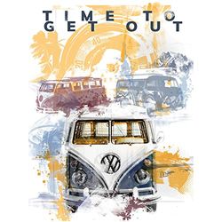 Volkswagen 7E9087799 Art Print T1 Bulli Motif 60 x 80 cm Heritage Poster
