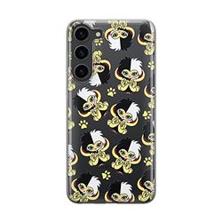 ERT GROUP mobiltelefonfodral för Samsung S23 originalt och officiellt licensierat Disney mönster Cruella 007 optimalt anpassad till formen på mobiltelefonen, gedeeltelijk transparant