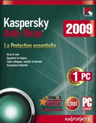 Kaspersky Anti-Virus 2009 (1 Poste /1 An)