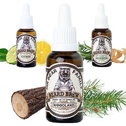 Natural Beard Oil for Men – Scented Beard Moisturiser Oil Contains Hydrating Jojoba + Argan Oils – Nourishing Mens Beards Softener for Healthier Hair Growth (Woodland, 30ml)