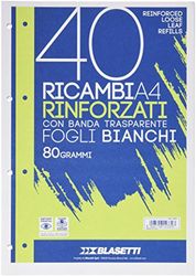 Blasetti 2339- A4 80g/m² 40 ark grafiskt papper - Grafiskt papper (A4, 80 g/m², 210 mm, 29,7 cm, vit, 40 ark)