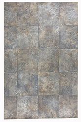 Tappeto in vinile - Tappeti Tadi & Impero - imitazione metallo arrugginito marrone - Design industriale ed elegante per la decorazione di interni - 100 x 150 centimetri
