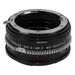 Vizelex CINE ND - Adattatore per obiettivo acceleratore compatibile con obiettivi Nikon G su fotocamere Nikon Z-Mount
