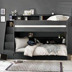Julian Bowen Lit superposé Camelot Staircase Anthracite