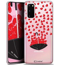 Caseink fodral för Samsung Galaxy S20 (6.2) [Gel HD-mönster tryckt i Frankrike kärlek alla hjärtans dag kollektion kärlek paraply design - mjuk - ultratunn]