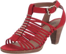 s.Oliver Casual 5-5-28309-28 - Sandalias de Tela para Mujer, Color Rojo, Talla 40