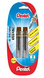 Pentel 2 påfyllningar för 2 timmar 0,3 mm pennhållare med grått fodral