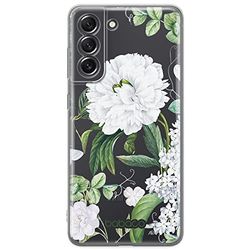 ERT GROUP mobiltelefonfodral för Samsung S21 FE originalt och officiellt licensierat Babaco mönster Flowers 031 optimalt anpassad till formen på mobiltelefonen, gedeeltelijk transparant