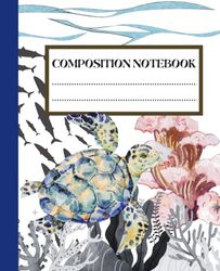 Composition Notebook College Ruled: : Vintage Aesthetic Sea Life Science Illustration Volume 2, Writing Journal for College, Work, School, Drawing & ... Sea Life Science Illustration Series)