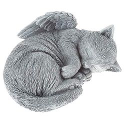 Pure Garden Statua commemorativa per animali domestici, angelo addormentato