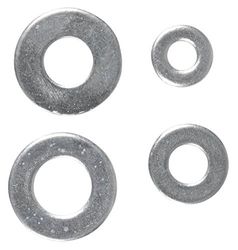 COGEX 85219 Wasring, plat, grijs, Ø 3-4-5-6 mm, 40-delige set
