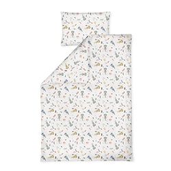 Julius Zöllner Jersey – barnsängkläder 100 x 135 + 40 x 60 cm | 2-delat set av påslakan och örngott | 100% jersey-bomull | med dragkedja | Standard 100 av OEKO-TEX | Little Otti