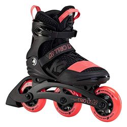 K2 Skate dam Trio Lt 100 Inline skridskor, BLACK_CORAL, 6