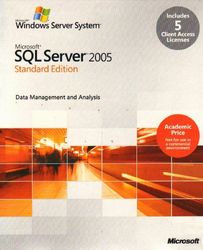 Microsoft SQL Server 2005 Standard Edition - Software de base de datos (5 usuario(s), 350 MB, 512 MB, 600 Mhz, SVGA (1024x768), ENG)