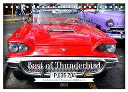 Best of Thunderbird - Ein Star unter Havannas Oldtimern (Tischkalender 2025 DIN A5 quer), CALVENDO Monatskalender: Ein Ford Thunderbird aus dem Jahre 1958 in Havanna