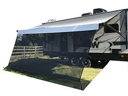 Tentproinc Camperluifel zonnescherm 8 'X 17' 3 '' Zwart Recreatief Thuis Mesh Scherm Zonnescherm Complete Kits Camper Camping Trailer Luifel UV Zonnebrandcrème - 3 Jaar Garantie
