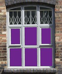 The Window Film Company Solid Colour 4283 Window Film, Purple, 1220 mm x 5 M