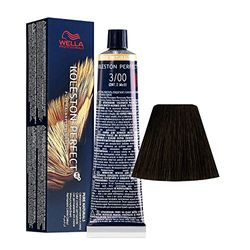 Wella Professionals Koleston Perfect - Tinte permanente en crema para el cabello, 3/00, marrón oscuro natural, 1 unidad (1 x 60 ml)