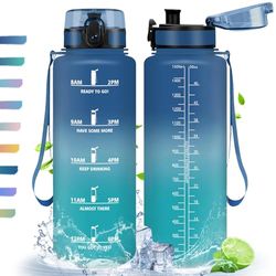 HoneyHolly Botella Agua, 1,5L, Botella de Agua Deportiva, Cantimplora con Filtro de Agua, Libre de BPA, Cantimplora para Deportes, Fitness, Yoga, Escuela y Oficina
