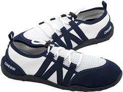 Cressi Elba Pool Chaussures Adaptées à la Mer et aux Sports Aquatiques Mixte Adulte, Blanc/Bleu, 40