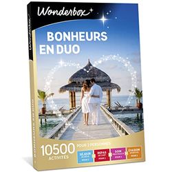 Wonderbox - Coffret cadeau saint valentin - BONHEUR EN DUO - 10 500 Séjours de rêve, repas de chef, soins bien-être prestigieux et séjours sportifs