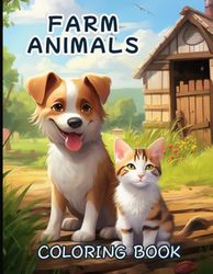 Farm Animal Coloring Book: 120 Pages of Fun and Educational Coloring for Kids, 8.5x11, Soft Cover: Charming Farm Animal Illustrations