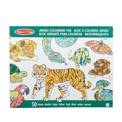 Melissa & Doug Jumbo Colouring Book Animals | Activity Pad | Coloring Book | 3+ | Gift for Boy or Girl
