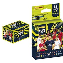 Panini stickers Foot Ligue 1 2021-22 Boîte de 50 pochettes & stickers Foot Ligue 1 2021-22 Blister de 13 pochettes + 2 offertes