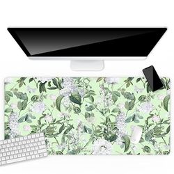 BABACO De grote bureauonderlegger origineel en officieel gelicentieerd door de firma Flowers 067 Green antislip 80x40cm
