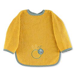 Sterntaler Unisex slabbetje Ben mouwslabbetje Ben, geel, één maat, 1 stuk (1 stuk), geel, 1 Stück (1er Pack)