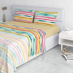 Italian Bed Linen FASHION Completo Letto made in italy, microfibra, Fez, Matrimoniale