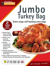 Jumbo Oven Roasting Bags 55 x 60cm 2 Pack - Perfect for Your Turkey