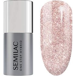 S245 Semilac One Step Hybrid Nagellack 3-i-1 beige färg rosa beige 5 ml innovativ UV LED färglack nagellack nagellack