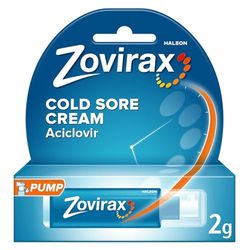 Zovirax Cold Sore Treatment Cream, Pump Dispenser, 2 g, packaging may vary
