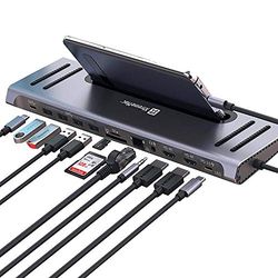 Xtrememac Docking Station de alta velocidade, tudo em um, USB-C, acessório para MacBook, cinzento, XMTYPECDOCK