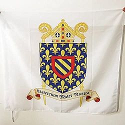 AZ FLAG Bandiera Ordine CISTERCENSE 90x90cm - Bandiera del Ordo CISTERCIENSIS 90 x 90 cm Foro per Asta