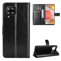 Evetane Beschermhoes voor Samsung Galaxy A42 5G, bescherming, portemonnee, kaartenvak, standfunctie, magneetflap