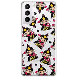 ERT GROUP mobiltelefonfodral för Samsung S21 PLUS originalt och officiellt licensierat Disney mönster Queen of Hearts 002 optimalt anpassad till formen på mobiltelefonen, gedeeltelijk transparant