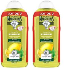 Le Petit Marseillais | Shampooing Purifiant Ortie et Citron Bio (lot de 4 flacons de 300 ml)