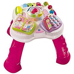 VTech Baby - Mesita parlanchina 2 en 1, Mesa de Actividades Infantil con Panel Interactivo de Actividades extraíble (80-148057)
